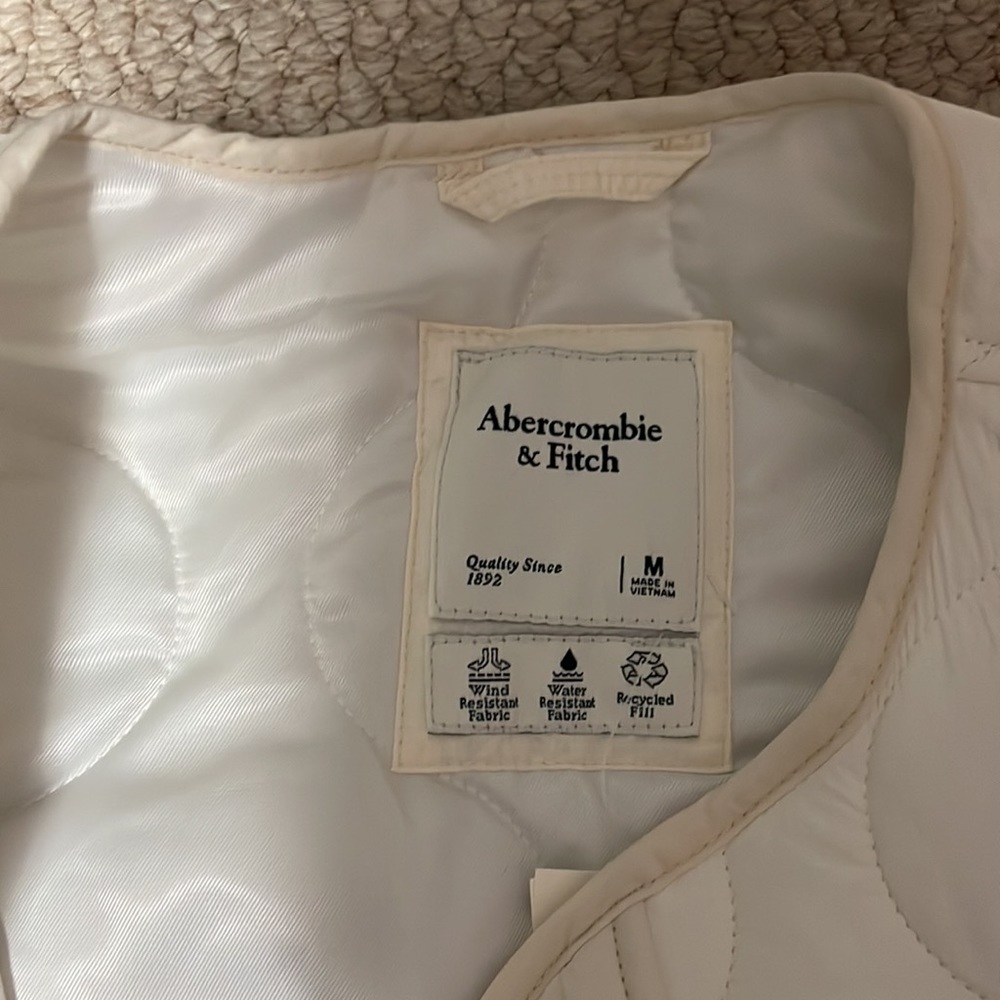 Quilted White Jacket, Super Oversized - image 2